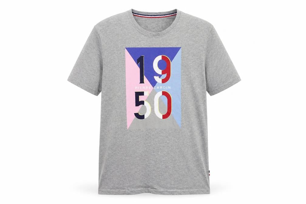Mens UK Size L Pierre Cardin Grey  T-Shirt