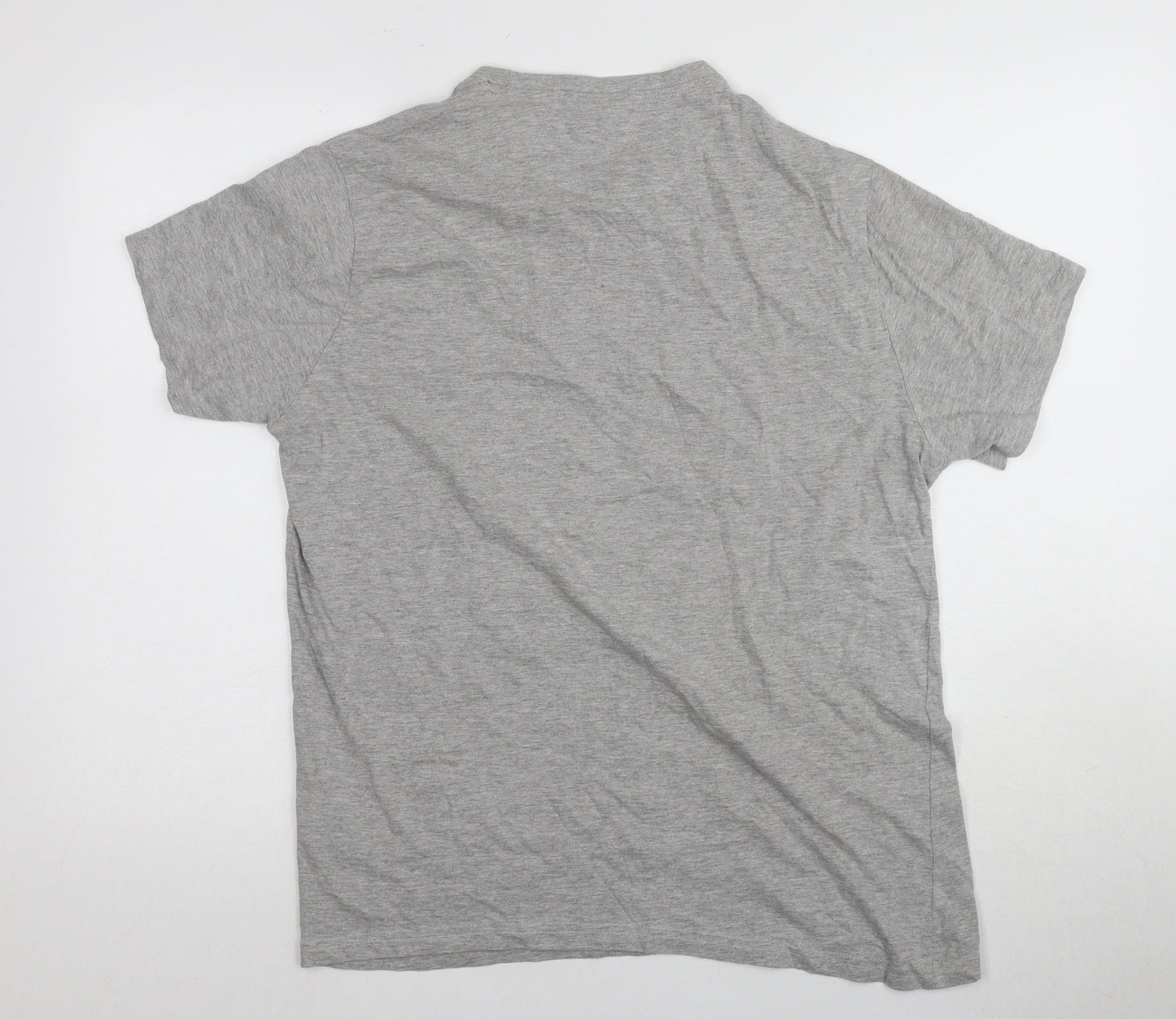 Pierre Cardin Men's Grey Graphic Print T-Shirt L