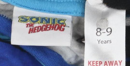 Sonic Boys Blue/Grey Pyjama Top, 8-9 Years, Cartoon Style