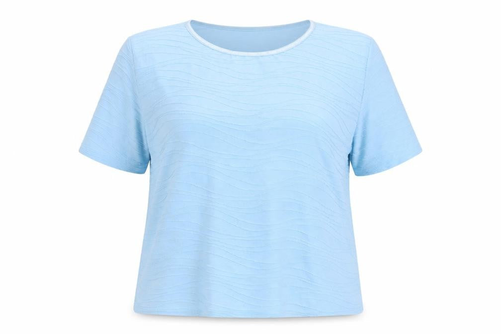 Womens UK Size 18 Honor Millburn Blue Basic T-Shirt