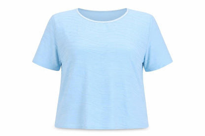 Womens UK Size 18 Honor Millburn Blue Basic T-Shirt