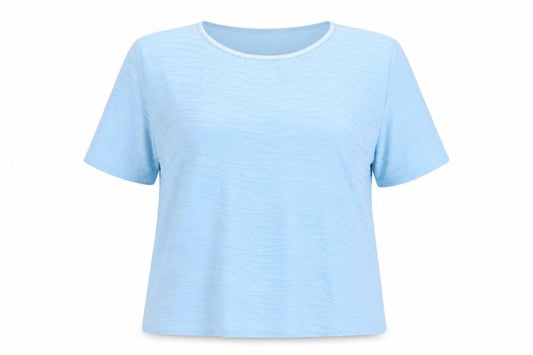 Womens UK Size 18 Honor Millburn Blue Basic T-Shirt