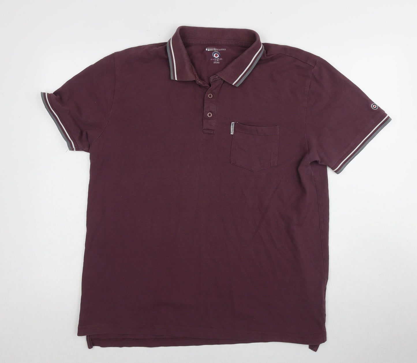 Lambretta Men's Purple Polo Shirt, Size 12, Short Sleeve