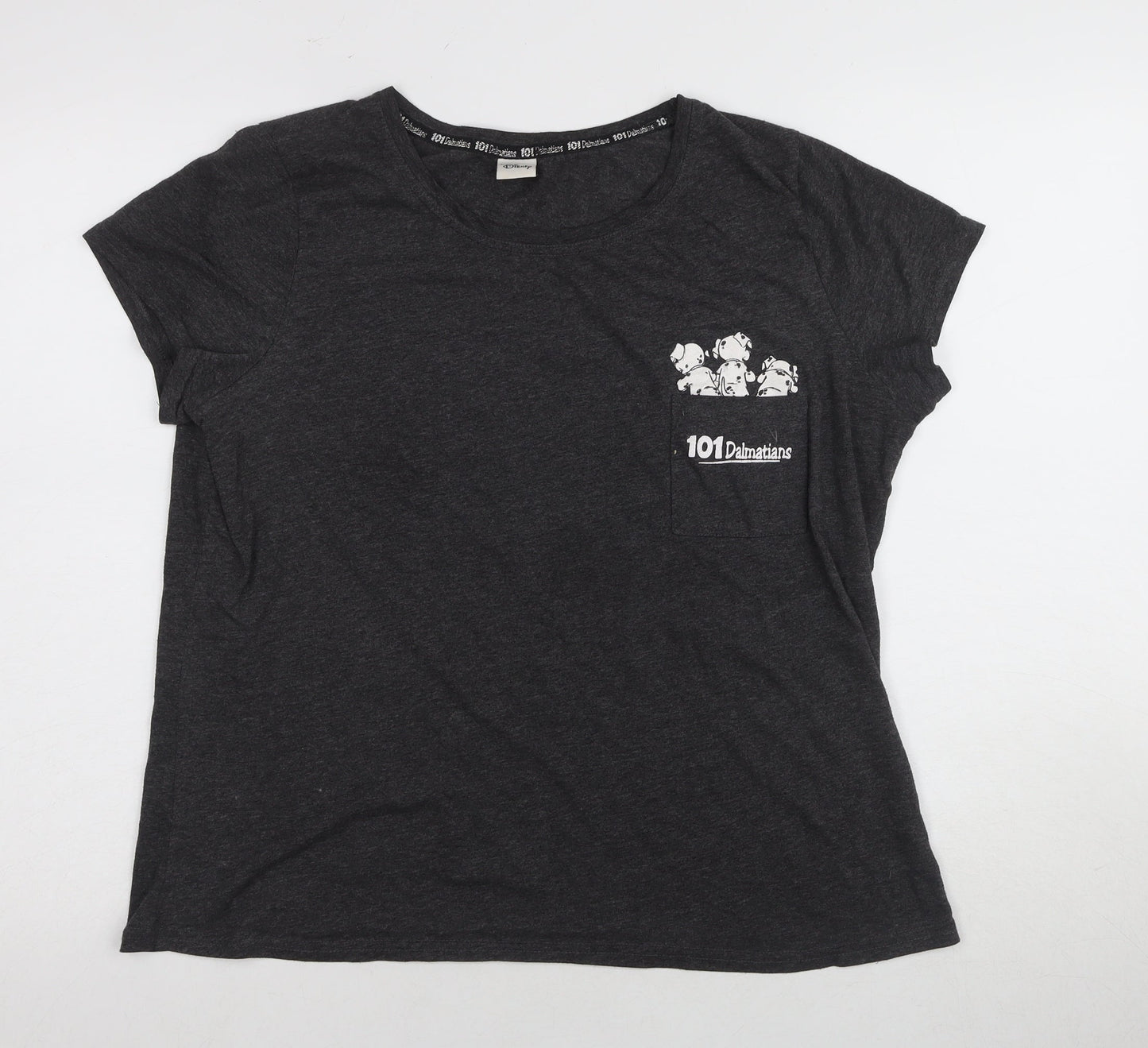 Disney 101 Dalmatians Women's Black Pyjama Top 16-18