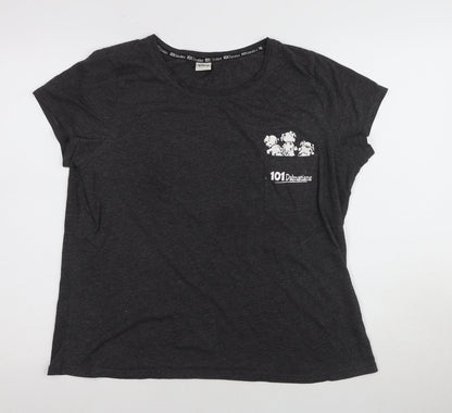 Disney 101 Dalmatians Women's Black Pyjama Top 16-18