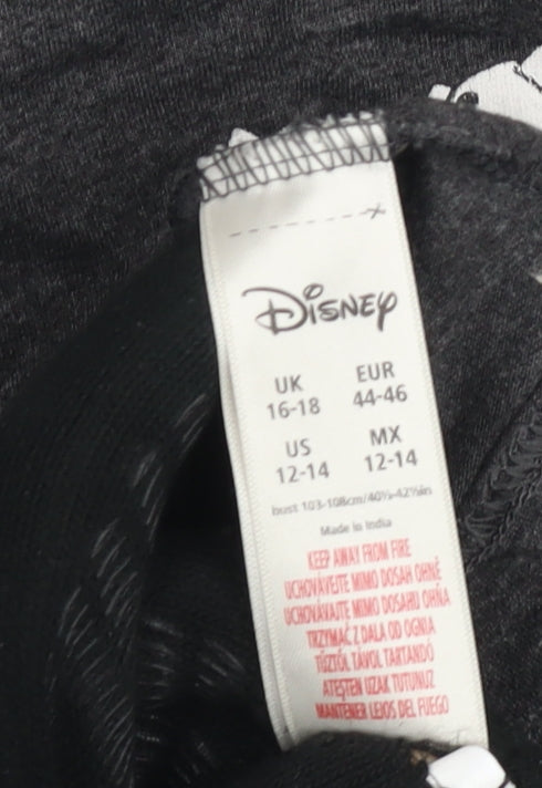 Disney 101 Dalmatians Women's Black Pyjama Top 16-18