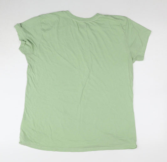 Columbia Women's Green XL Crew Neck T-Shirt Casual