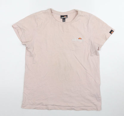 Womens UK Size M ellesse Pink Basic T-Shirt