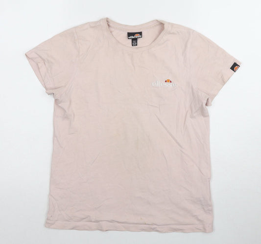 Womens UK Size M ellesse Pink Basic T-Shirt