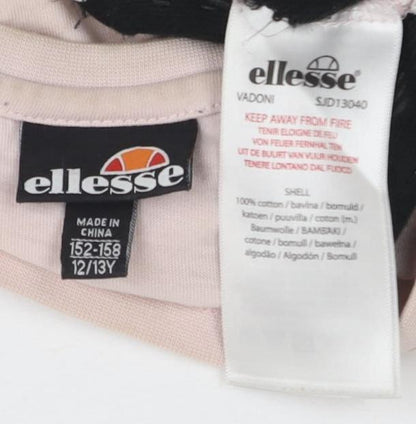 Womens UK Size M ellesse Pink Basic T-Shirt