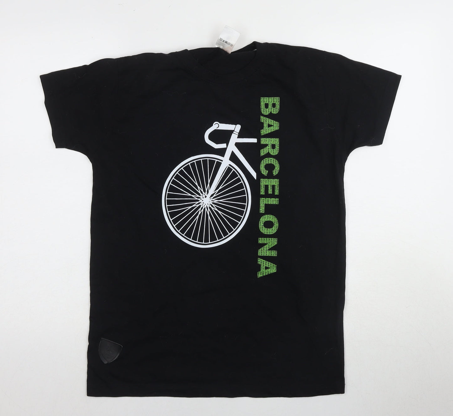 Barcelona Stylish Men's Black M T-Shirt, Sports Graphic