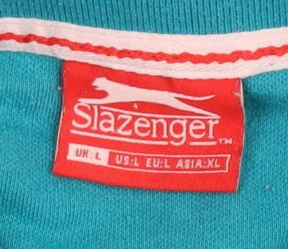 Slazenger Men's Blue Polo, L - Classic Casual Style