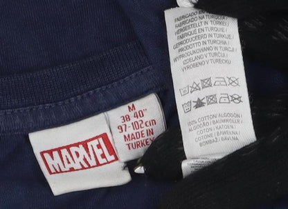 Marvel Men's Blue Captain America T-Shirt M