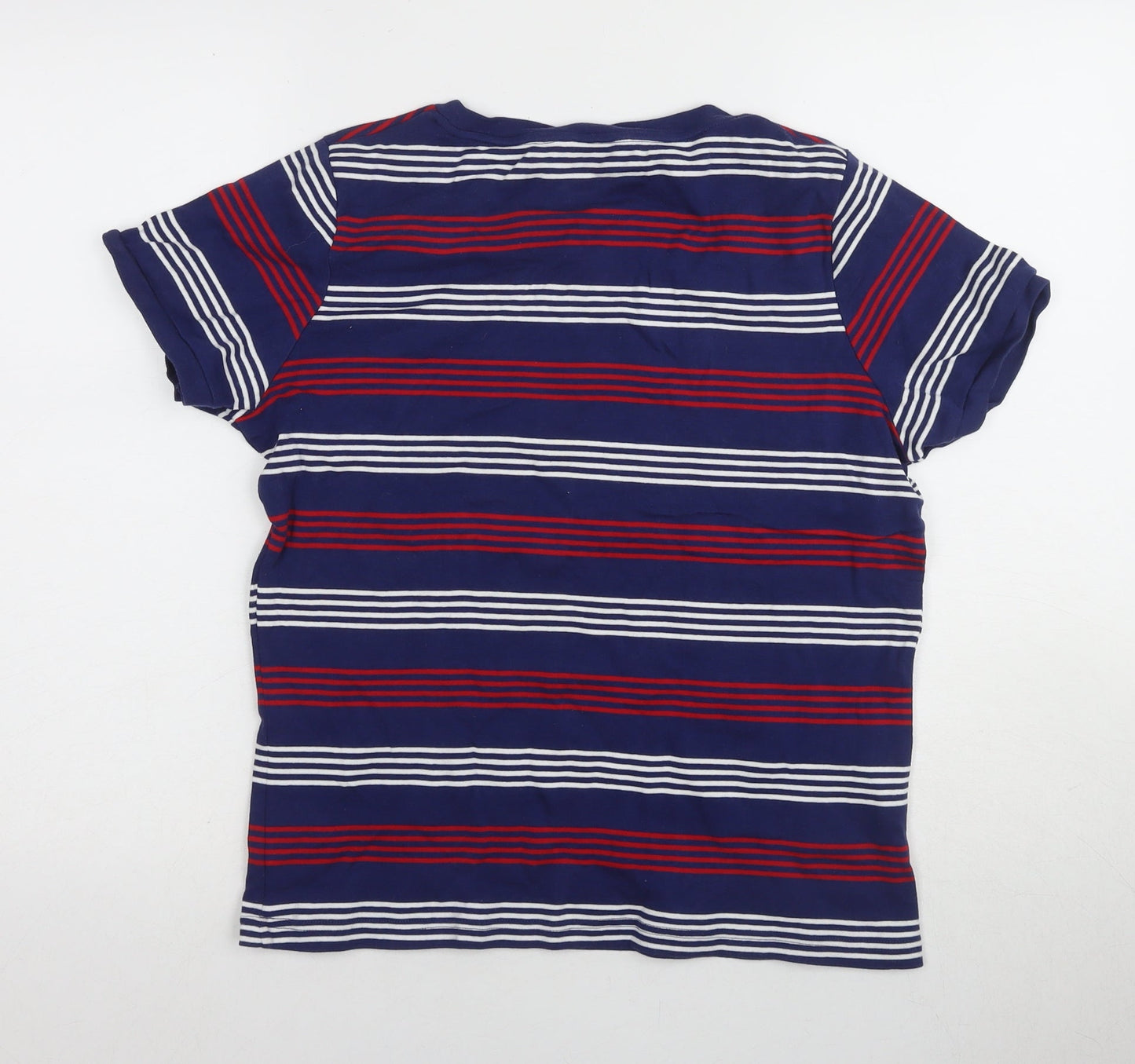 Texpery Women's Blue Striped T-Shirt L