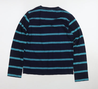 Saltrock Boys Blue Striped Long Sleeve T-Shirt