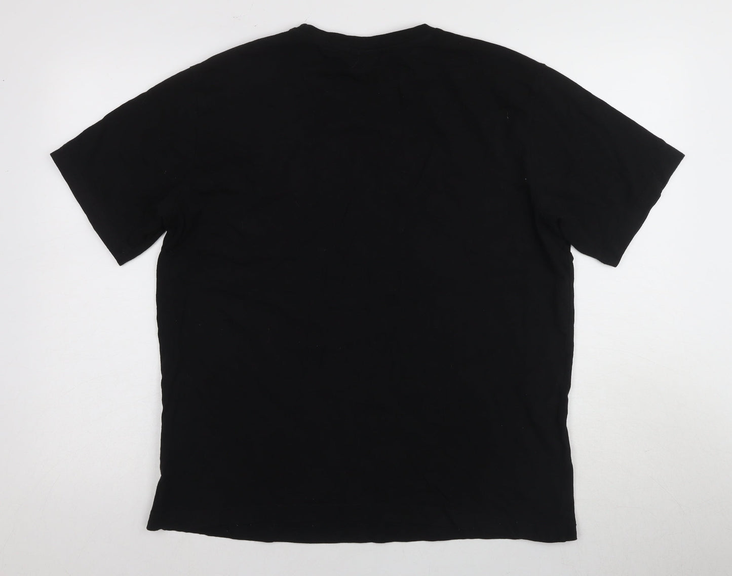 Nicce Men's Black Cotton Crew Neck T-Shirt - Large