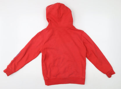 Animal Boys Red Pullover Hoodie - 9-10 Years, Casual