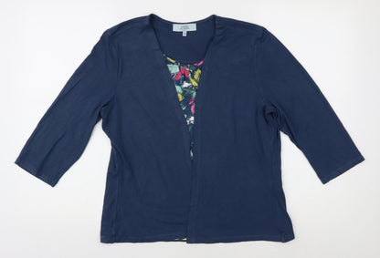 Womens UK Size 14 Honor Millburn Blue  Blouse