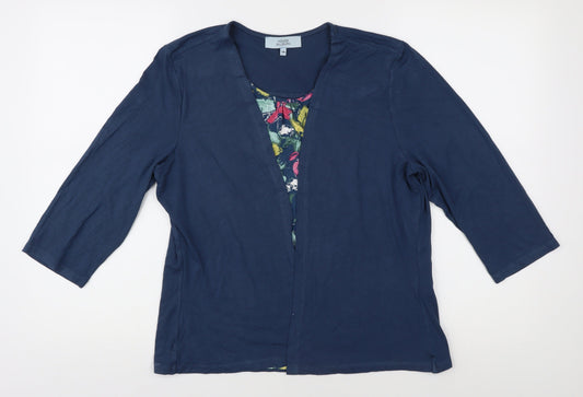 Womens UK Size 14 Honor Millburn Blue  Blouse