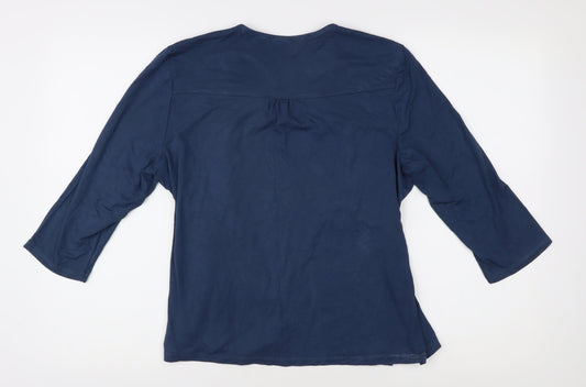 Womens UK Size 14 Honor Millburn Blue  Blouse