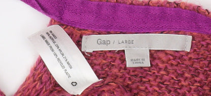 Gap Women's Pink Pullover Jumper Size L