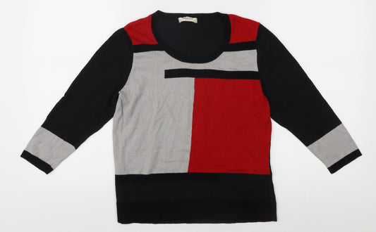 Womens UK Size S Precis Multicoloured Pullover Jumper
