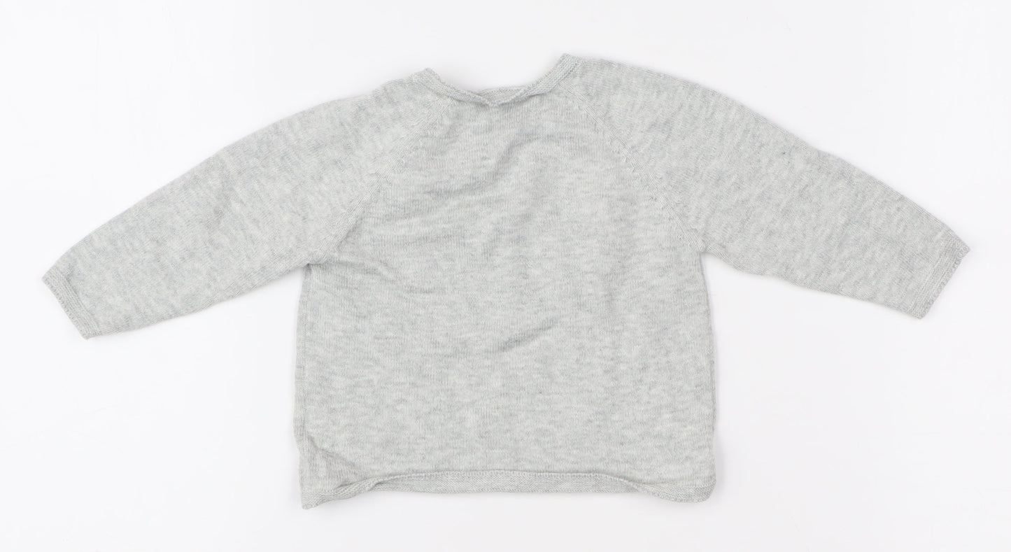 Mamas & Papas Grey Unisex Baby Pullover Jumper 0-3 Months