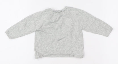 Mamas & Papas Grey Unisex Baby Pullover Jumper 0-3 Months
