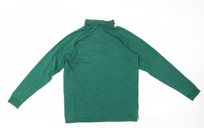 Canterbury Boys Green Rugby Polo Shirt, 12 Years, Long Sleeve