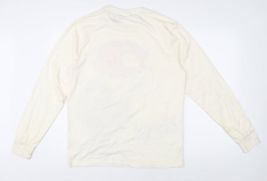 George Men’s Grinch Christmas White Long Sleeve T-Shirt M