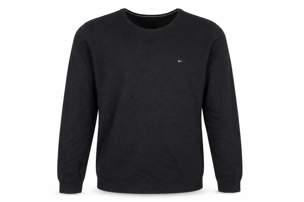 Mens UK Size S Tommy Jeans Black Pullover Jumper