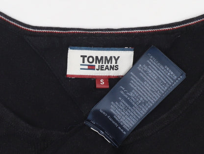 Tommy Jeans Men's Black Pullover Jumper - Size S