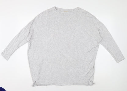 Hush Grey Women's XS Top 3/4 Sleeve Round Neck