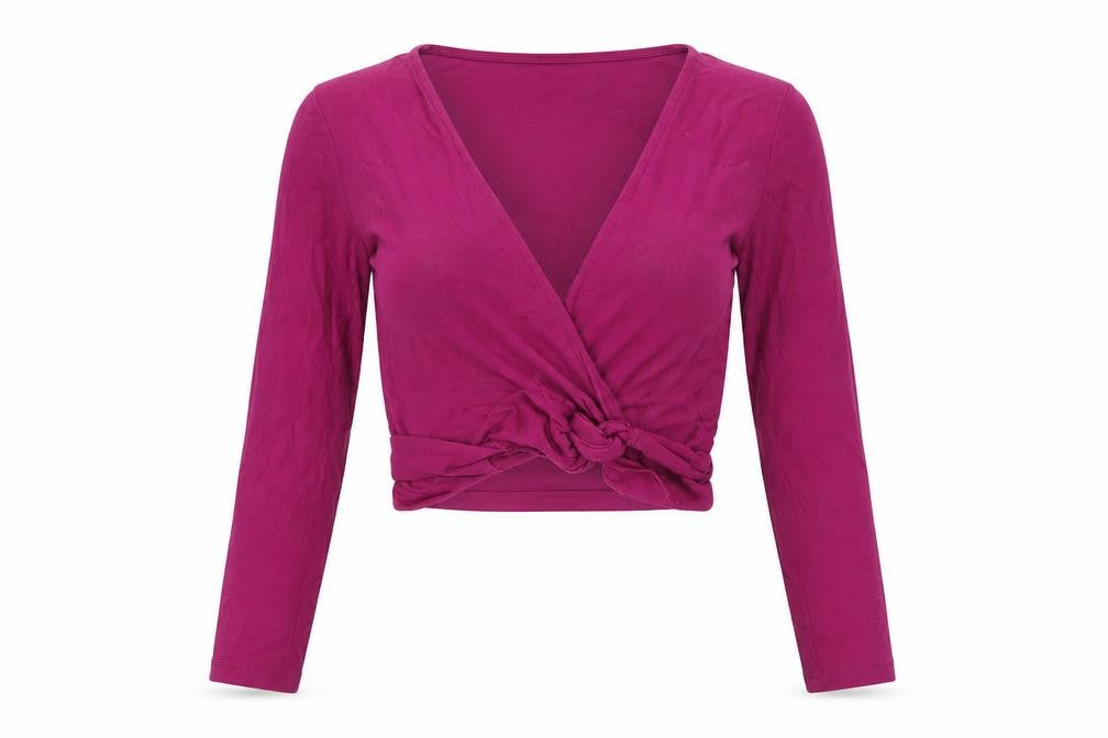 Womens UK Size S NA-KD Purple Wrap Blouse