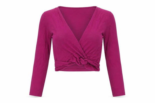 Womens UK Size S NA-KD Purple Wrap Blouse