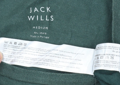 Jack Wills Men's Green M Cotton Crew Neck T-Shirt