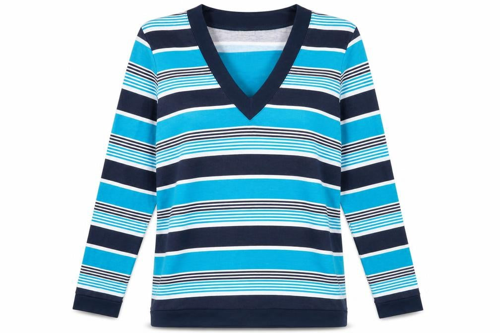 Womens UK Size L Damart Blue Basic T-Shirt