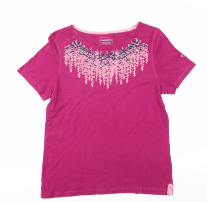 Craghoppers Women's Pink Cotton T-Shirt Size 14