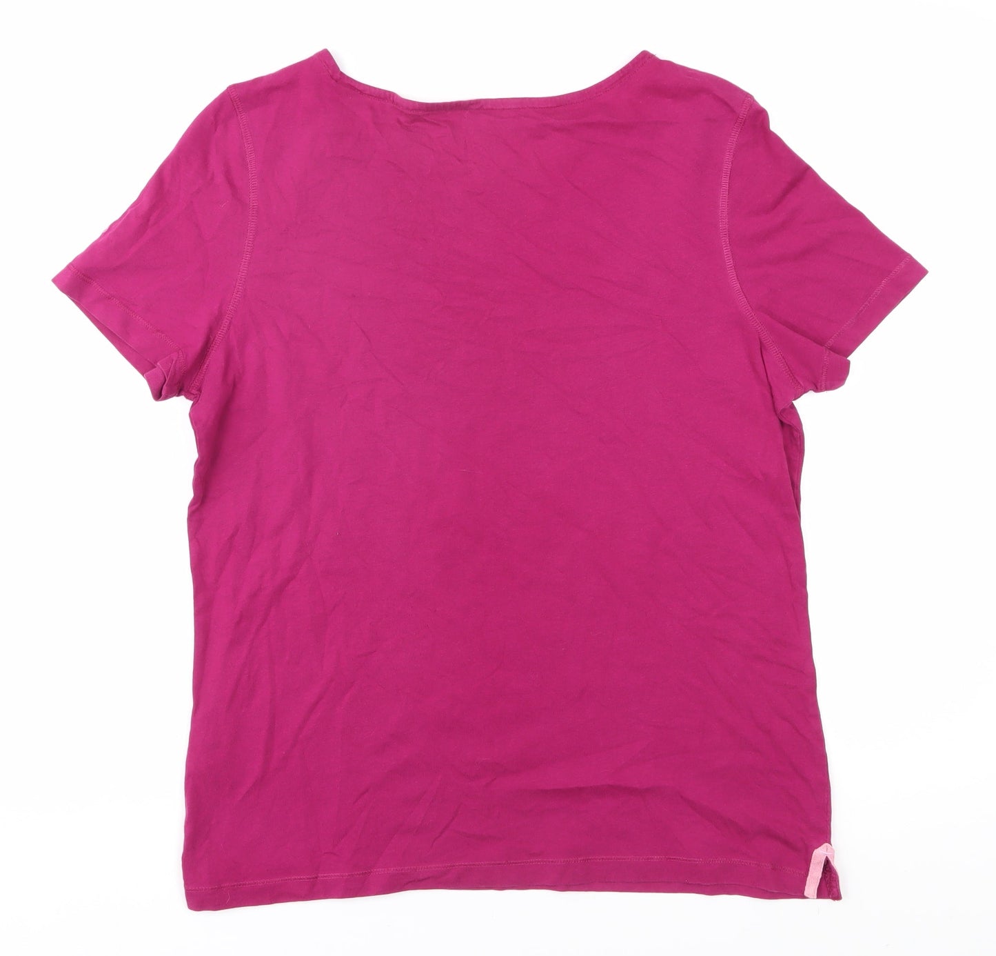 Craghoppers Women's Pink Cotton T-Shirt Size 14