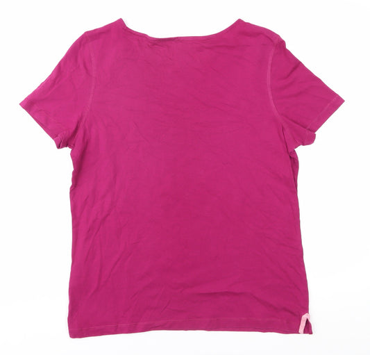 Craghoppers Women's Pink Cotton T-Shirt Size 14