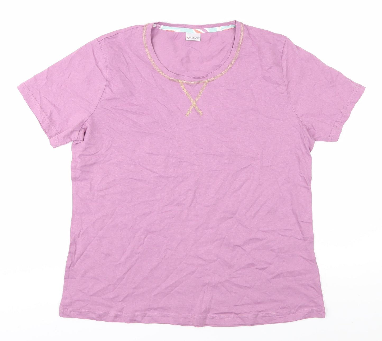 Okaidi Purple Women's T-Shirt M Casual Cotton