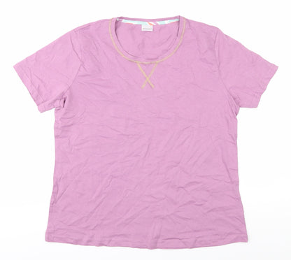 Okaidi Purple Women's T-Shirt M Casual Cotton