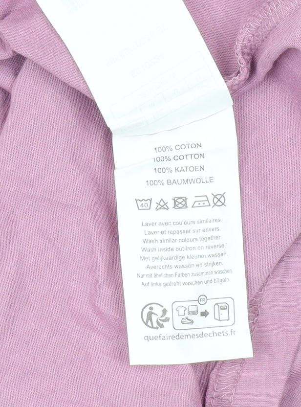 Okaidi Purple Women's T-Shirt M Casual Cotton