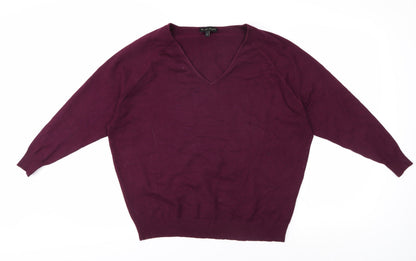 Womens UK Size S Phase Eight Purple Pullover Jumper