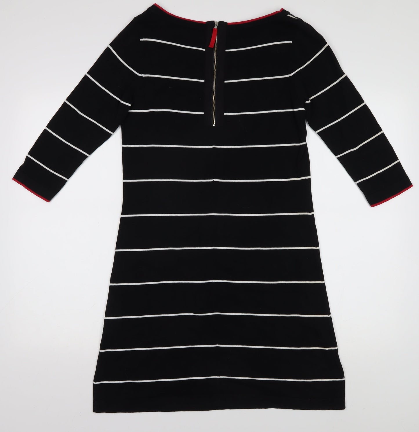 Laura Ashley Black Striped Shift Dress, Size 12