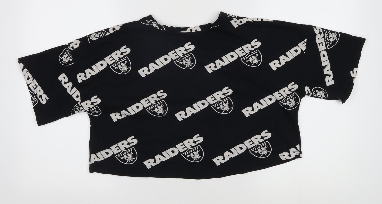 Primark Black Raiders Unisex T-Shirt XS
