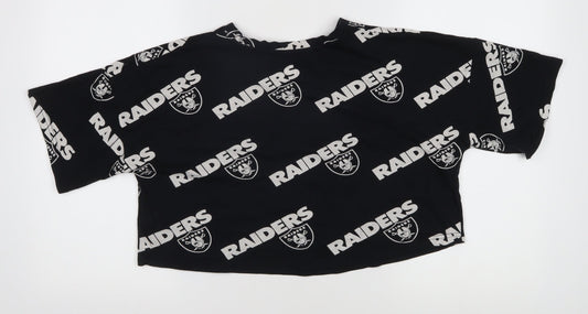 Primark Black Raiders Unisex T-Shirt XS