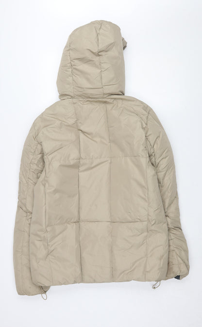 Mens UK Size S Pull&Bear Beige Puffer Jacket