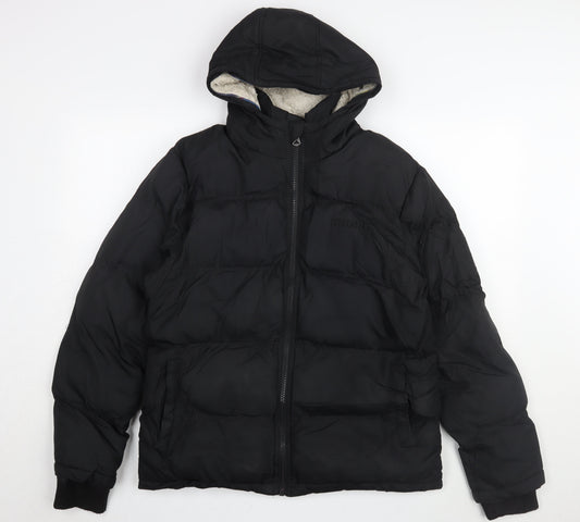 Mens UK Size S SoulCal & Co Black Puffer Jacket