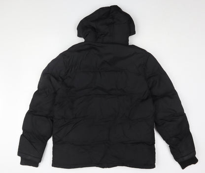 Mens UK Size S SoulCal & Co Black Puffer Jacket